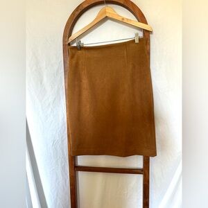 Size 10, Antonio Melani tan, suede, pencil skirt